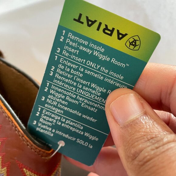 NIB Ariat Kid's Dark Earth Workhog Wide Square Toe Leather Boots. Cowboy Cowgirl - Picture 7 of 15